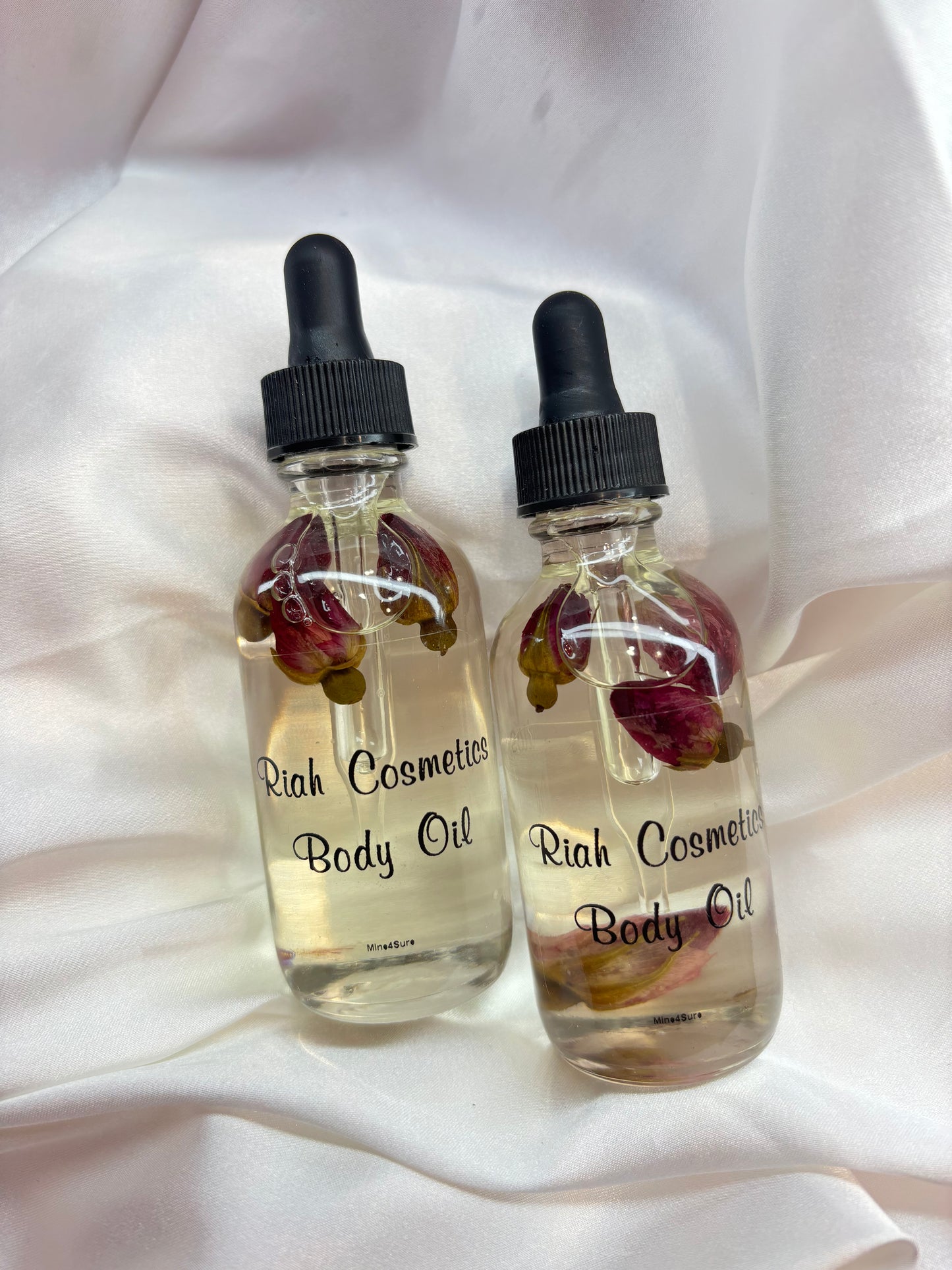 Floral Body Oil Bottle